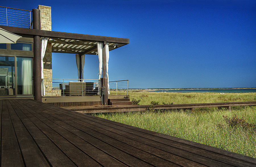 East view deck