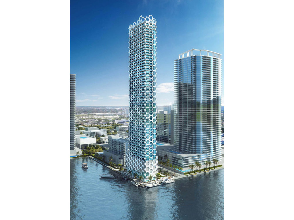 Edgewater Tower Has Won a Multifamily Concept over 5 Stories from the Rethinking the Future 12th Edition